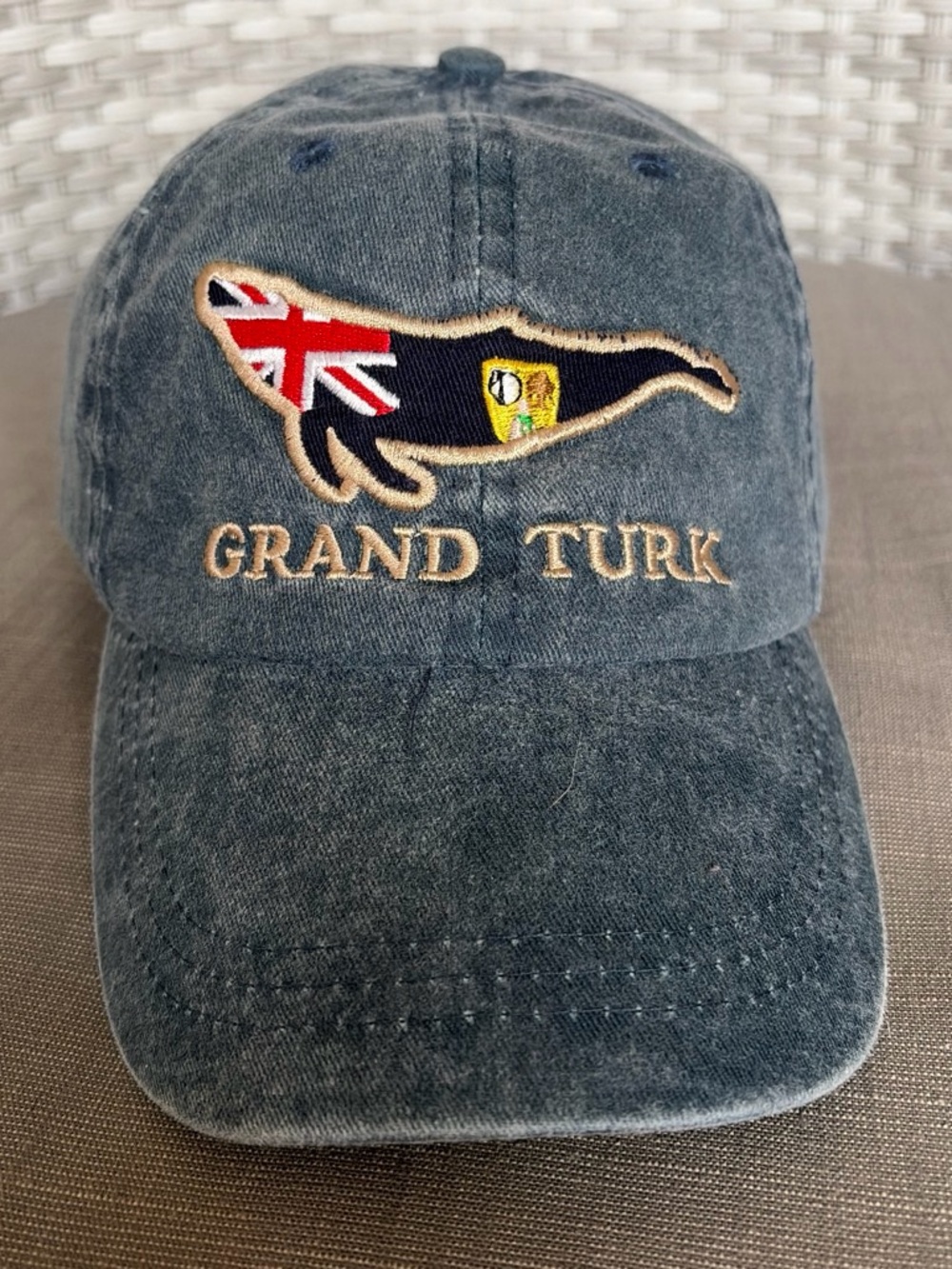 Grand Turk Navy Embroidered Baseball Cap